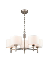 Franklite Barolo 5 Light Satin Nickel